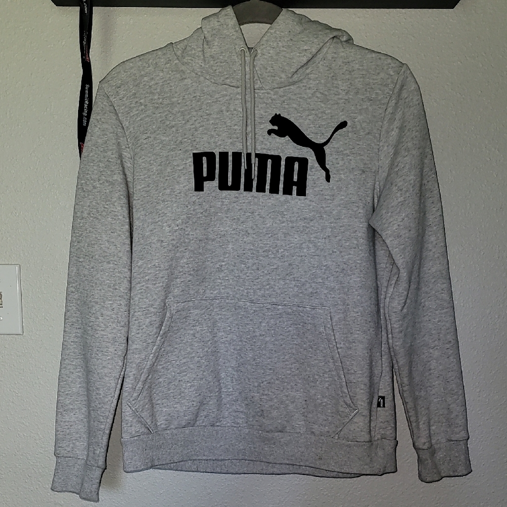 Puma Men's Light Gray Hoodie